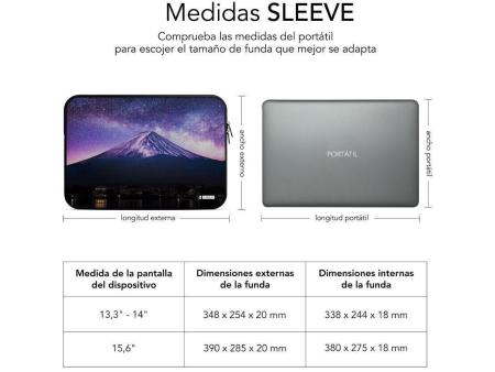 Funda Subblim Trendy Sleeve Neo Mountain para Portátiles hasta 15.6'