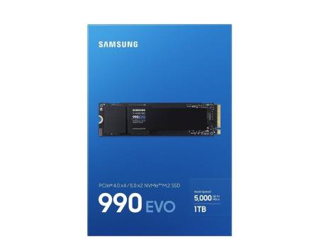 Disco SSD Samsung 990 EVO 1TB/ M.2 2280 PCIe 5.0/ Compatible con PS5 y PC/ Full Capacity