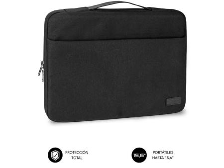 Maletín Subblim Elegant Laptop Sleeve para Portátiles hasta 15.6'/ Negro