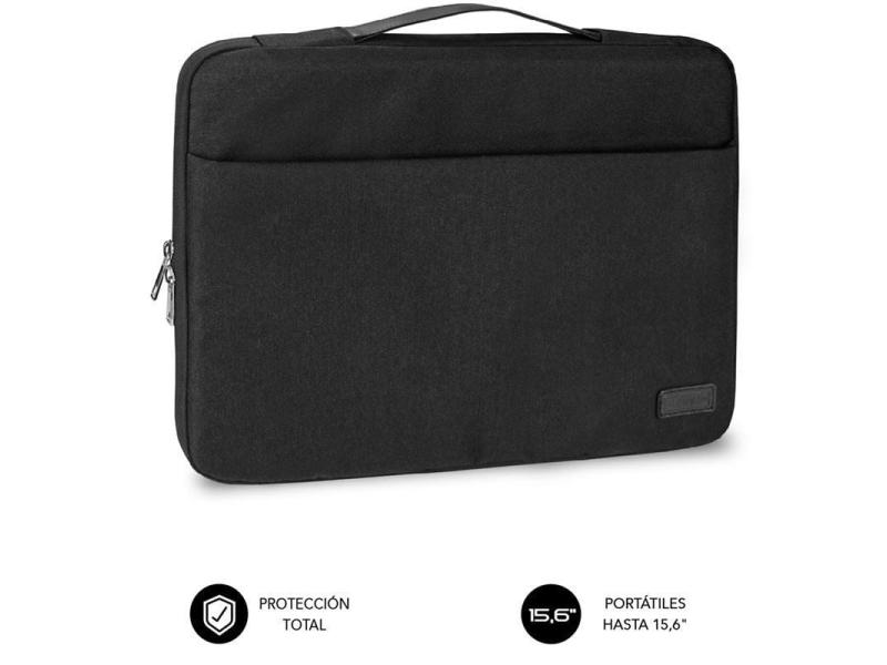 Maletín Subblim Elegant Laptop Sleeve para Portátiles hasta 15.6'/ Negro