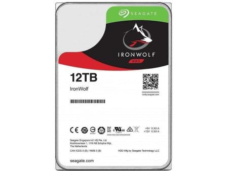 Disco Duro Seagate IronWolf NAS ST12000VN0008 12TB/ 3.5'/ SATA III/ 256MB