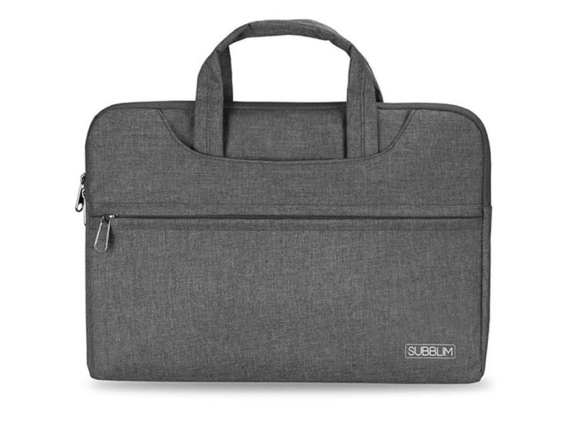 Maletín Subblim Business Laptop Sleeve para Portátiles hasta 15.6'/ Cinta para Trolley/ Gris