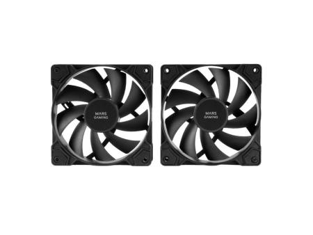 Pack 2 Ventiladores Mars Gaming MF-PWMX2/ 12cm