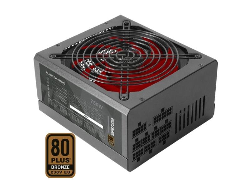 Fuente de Alimentación Mars Gaming MPB750M/ 750W/ Ventilador 14cm/ 80 Plus Bronze