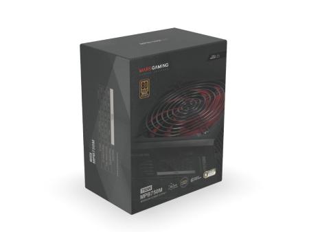 Fuente de Alimentación Mars Gaming MPB750M/ 750W/ Ventilador 14cm/ 80 Plus Bronze