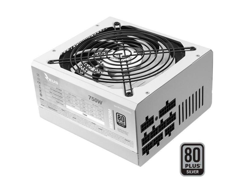 Fuente de Alimentación Mars Gaming MPZE750M/ 750W/ Ventilador 14cm/ 80 Plus Silver