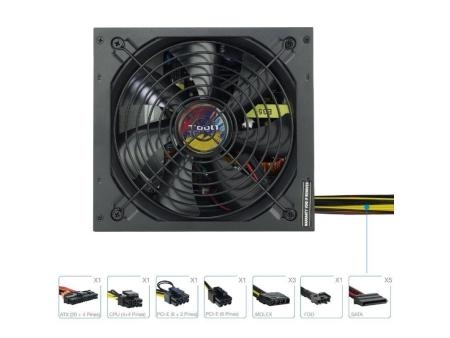 Fuente de Alimentación TooQ TQAPOLO-700SP/ 700W/ Ventilador 14cm