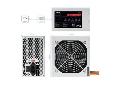 Fuente de Alimentación TooQ TQEP-500S-INT/ 500W/ Ventilador 12cm