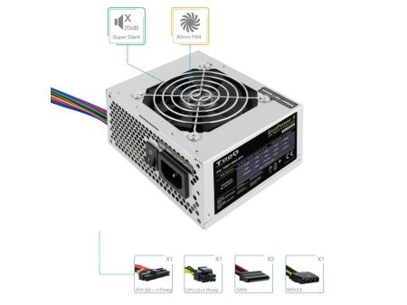 Fuente de Alimentación SFX TooQ TQEP-500S-SFX/ 500W/ Ventilador 8cm