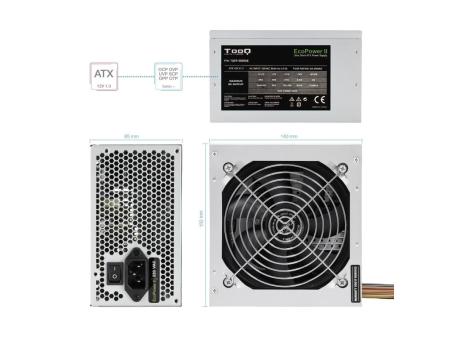 Fuente de Alimentación TooQ TQEP-500SSE/ 500W/ Ventilador 12cm