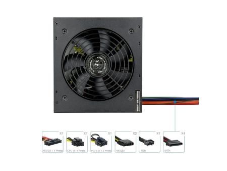 Fuente de Alimentación TooQ TQEP-550SP/ 550W/ Ventilador 12cm