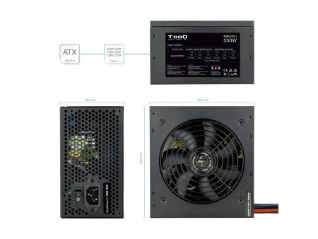 Fuente de Alimentación TooQ TQEP-550SP/ 550W/ Ventilador 12cm