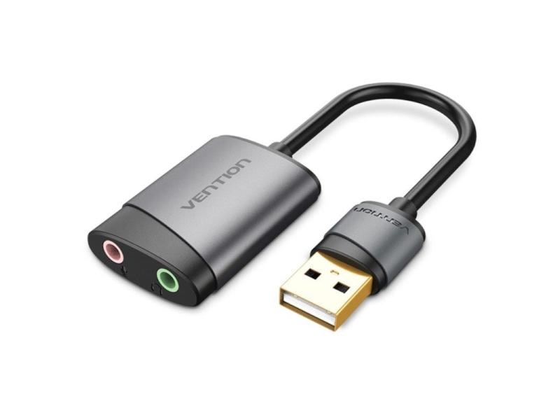 Tarjeta de Sonido Vention CDKHB/ USB Macho - 2xJack 3.5 Hembra