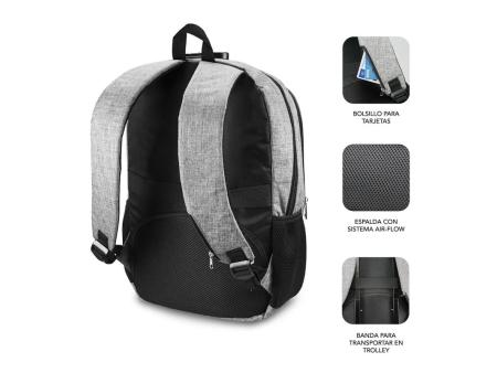 Mochila Subblim Urban Lock para Portátiles hasta 16'/ Puerto USB/ Antirrobo/ Gris