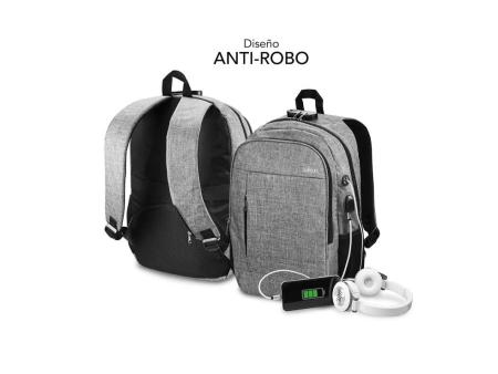 Mochila Subblim Urban Lock para Portátiles hasta 16'/ Puerto USB/ Antirrobo/ Gris