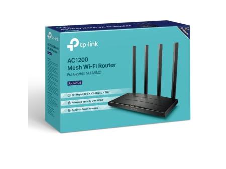 Router Inalámbrico TP-Link Archer C6 1200Mbps/ 2.4GHz 5GHz/ 5 Antenas/ WiFi 802.11ac/n/a - b/g/n