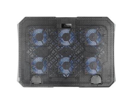 Soporte Refrigerante Mars Gaming MNBC23 para Portátiles hasta 16'/ Iluminación LED