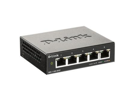 Switch D-Link DGS-1100-05V2 5 Puertos/ RJ-45 10/100/1000