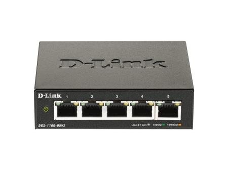 Switch D-Link DGS-1100-05V2 5 Puertos/ RJ-45 10/100/1000