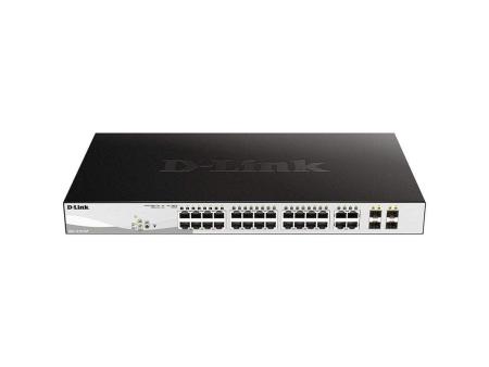 Switch Gestionado D-Link DGS-1210-24P 24 Puertos/ RJ-45 10/100/1000/ PoE/ SFP