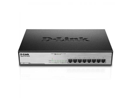 Switch D-Link DGS-1008MP 8 Puertos/ RJ-45 10/100/1000 POE