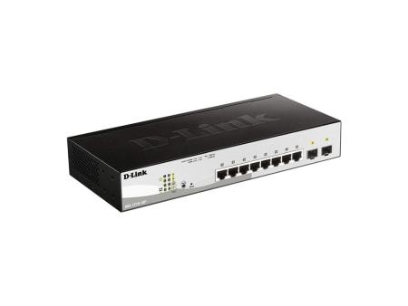 Switch D-Link DGS-1210-10P 10 Puertos/ RJ-45 Gigabit 10/100/1000 PoE/ SFP