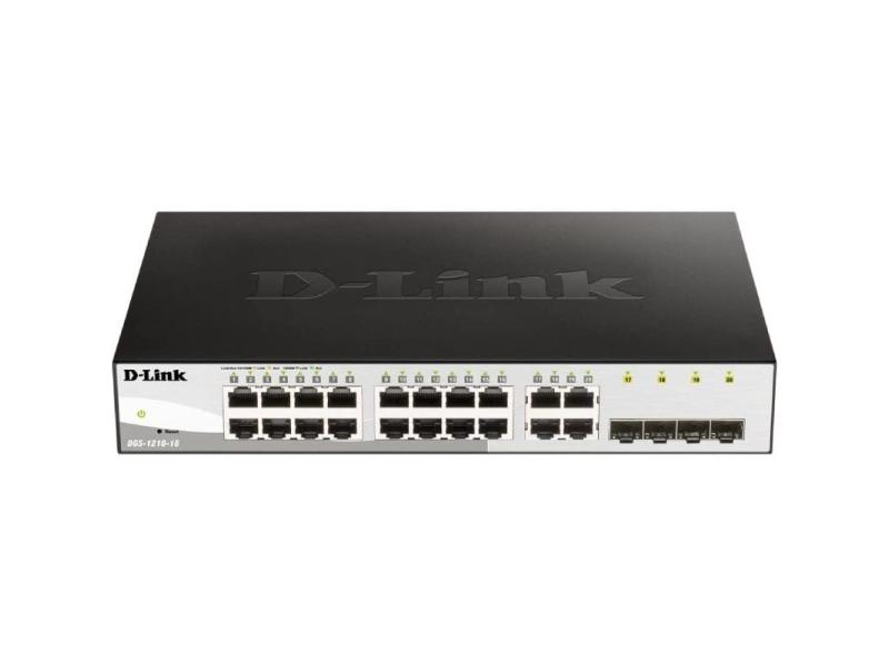 Switch Gestionado D-Link DGS-1210-16 16 Puertos/ Gigabit 10/100/1000/ SFP