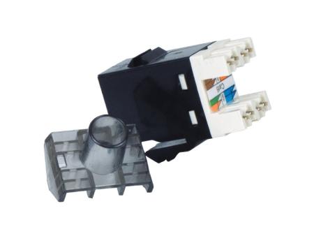 Conector RJ45 Phasak SD 3018 Cat.6 UTP/ Negro