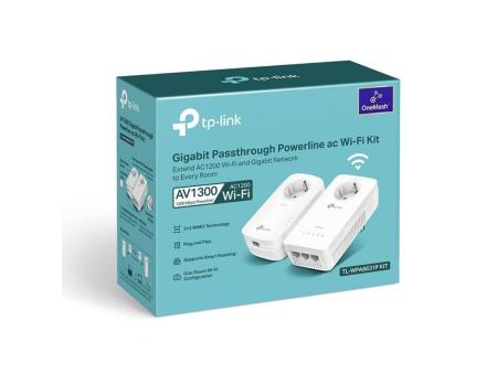 Adaptador Powerline TP-Link AV1300 1300Mbps/ Alcance 300m/ Pack de 2