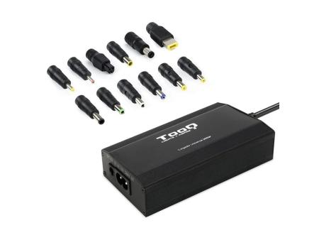 Cargador de Portátil TooQ TQLC-100BS01M/ 100W/ Manual/ 12 Conectores/ Voltaje 12-24V/ 1 USB