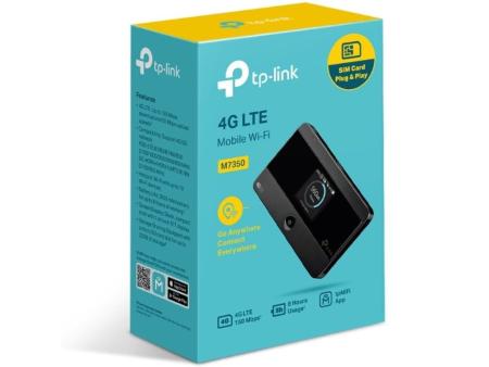 Modem Inalámbrico 4G TP-Link M7350 150Mbps/ 2.4GHz 5GHz/ 1 Antena/ WiFi 802.11a/b/g/n