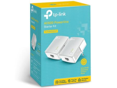 Adaptador Powerline TP-Link TL-PA4010Kit 600Mbps/ Alcance 300m/ Pack de 2