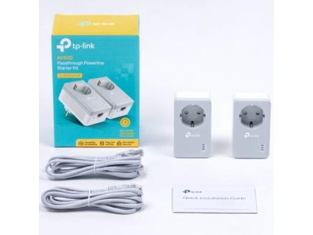 Adaptador Powerline TP-Link TL-PA4010P KIT 600Mbps/ Alcance 300m/ Pack de 2