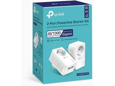 Adaptador Powerline TP-Link TL-PA7027P KIT 1000Mbps/ Alcance 300m/ Pack de 2