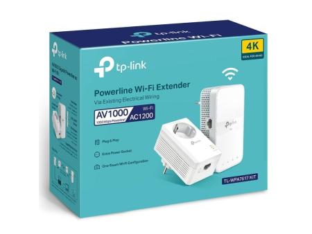 Adaptador Powerline TP-Link TL-WPA7617 KIT 1000Mbps/ Alcance 300m/ Pack de 2