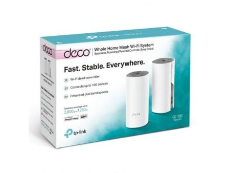 Sistema Mesh TP-Link Deco E4 1200Mbps/ 2.4GHz 5GHz/ Pack de 2