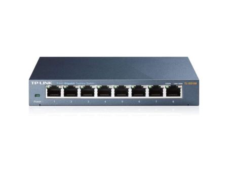 Switch TP-Link TL-SG108 V3.0 8 Puertos/ RJ-45 10/100/1000