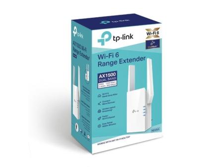 Repetidor Inalámbrico TP-Link RE505X/ WiFi 6/ 1500Mbps/ 2 Antenas