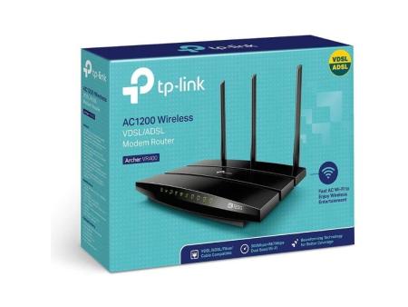 Módem Router Inalámbrico TP-Link Archer VR400 1200Mbps/ 2.4GHz 5GHz/ 3 Antenas/ WiFi 802.11ac/n/a/ - b/g/n