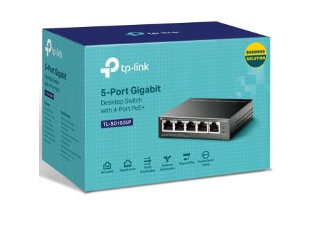 Switch TP-Link TL-SG1005P 5 Puertos/ RJ-45 10/100/1000 PoE