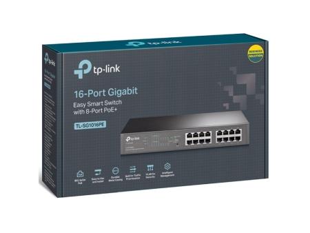 Switch TP-Link TL-SG1016PE/ 16 Puertos/ RJ45 10/100/1000/ PoE+