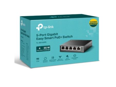 Switch TP-Link TL-SG105PE 5 Puertos/ RJ-45 10/100/1000 PoE