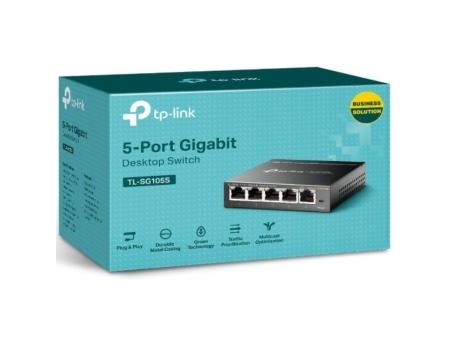 Switch TP-Link TL-SG105S 5 Puertos/ RJ-45 10/100/1000