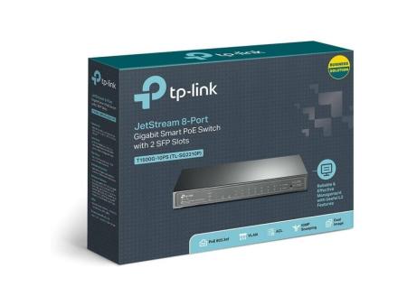 Switch TP-Link Smart Gigabit TL-SG2210P 10 Puertos/ RJ-45 10/100/1000 PoE/ SFP