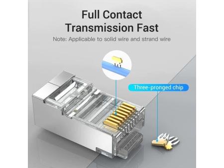 Conector RJ45 IDCR0-10/ Cat.6 FTP/ 10 uds