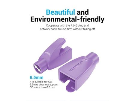 Funda Protectora RJ45 Vention IODV0-100/ 100 uds/ Morado