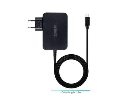 Cargador de Portátil TooQ TQLC-USBCGAN90PD USB Tipo-C/ 90W/ Automático/ Voltaje 5-20V