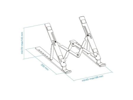 Soporte TooQ TQLRS0033-AL para Portátiles hasta 15'/ Plata