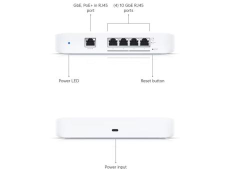 Switch Ubiquiti USW-FLEX-XG/ 5 Puertos/ RJ45 10GbE PoE IN