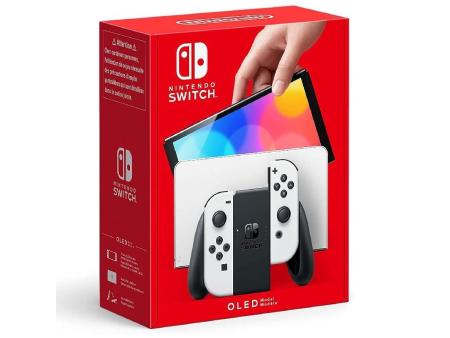 Nintendo Switch Versión OLED Blanca/ Incluye Base/ 2 Mandos Joy-Con